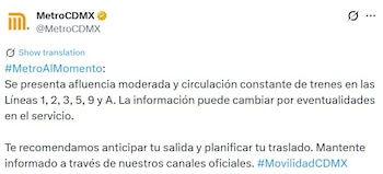 Avance en tiempo real de