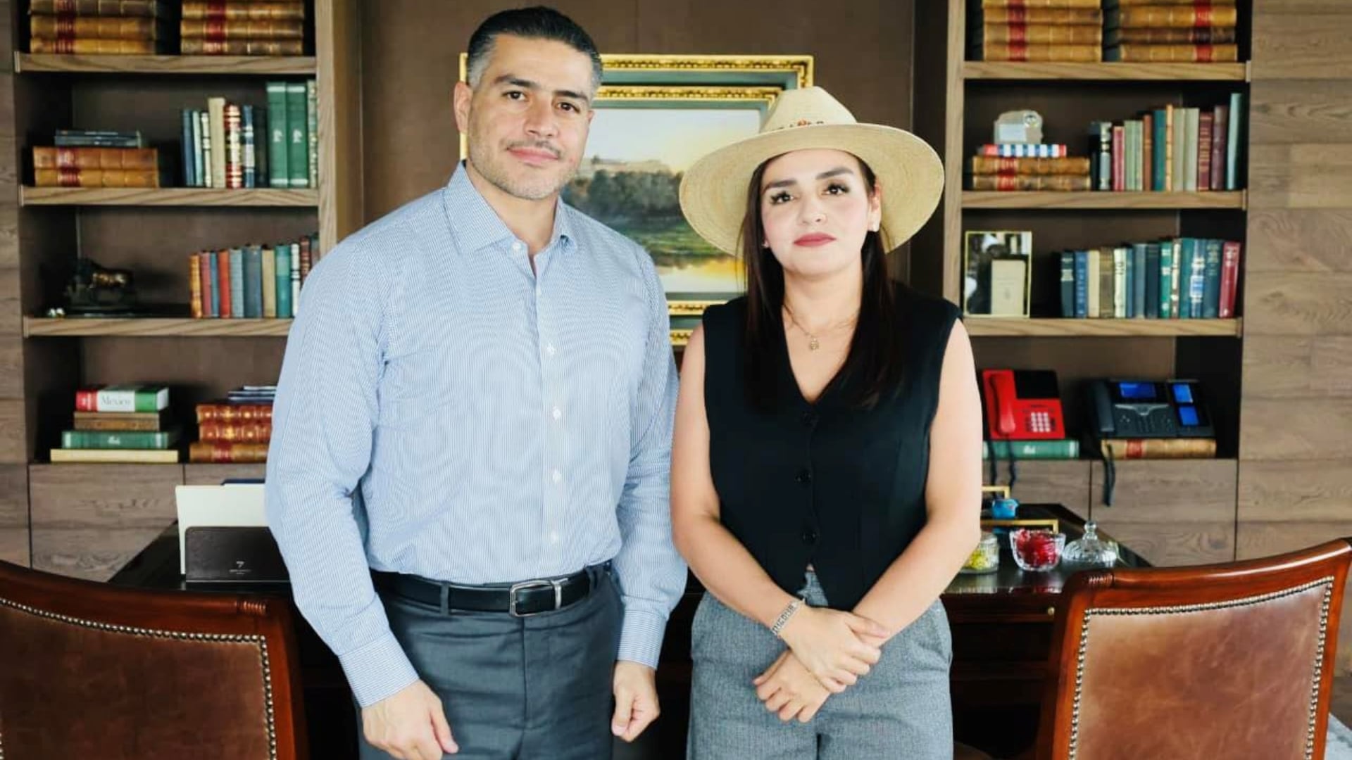 Grecia Quiroz destaca comunicación con Harfuch para atender la seguridad de Uruapan. Foto: Facebook