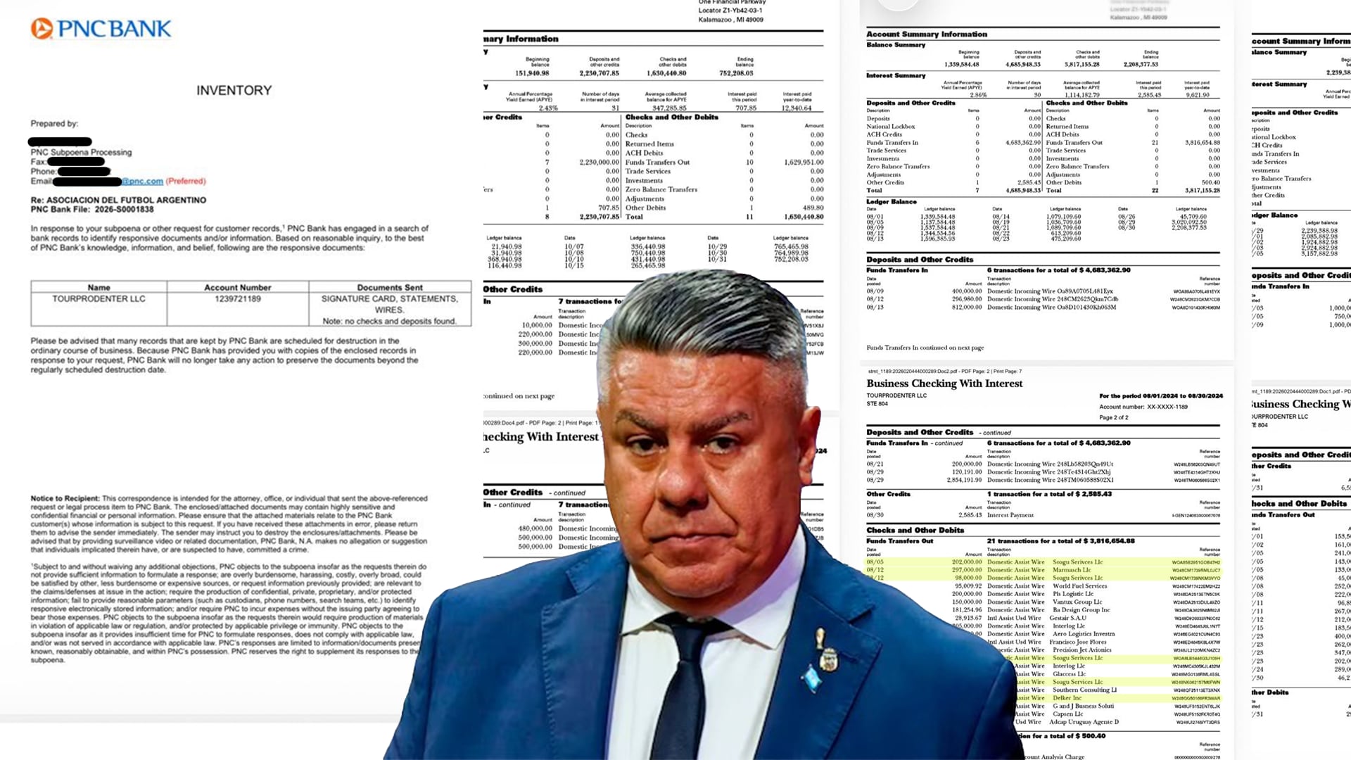 Hallaron otro banco en EEUU que manejó fondos de la AFA y giró USD 3 millones a empresas fantasma