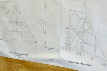 Vista de los planos técnicos