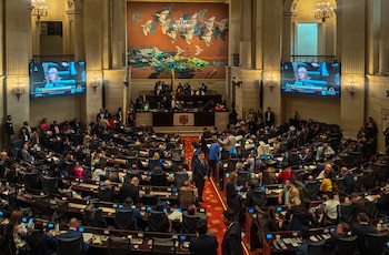 La comparecencia en la Cámara de Representantes duró más de cuatro horas - crédito Catalina Olaya/Colprensa