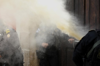 Protestas por elección de la rectoría de la Universidad San Carlos en Guatemala