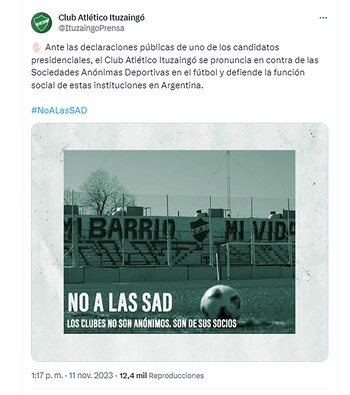 Los clubes se expresaron contra las Sociedades Anónimas