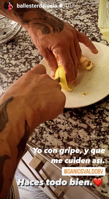 Daniel Osvaldo y Daniela Ballester