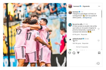 El posteo de Messi tras