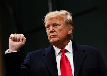 Donald Trump en Iowa. El