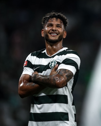 Luis Suárez suma cuatro goles en cinco partidos de la temporada 2026-2027 del fútbol de Portugal - crédito Sporting CP
