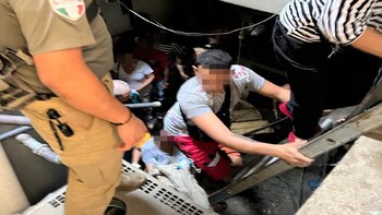 INM encontrou 70 migrantes escondidos