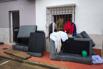 Viviendas anegadas de agua en