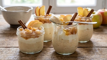 Receta de mousse de manzana con yogur, rápida y fácil