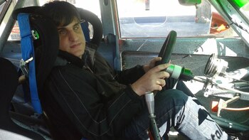 Santiago arriba del Ford de