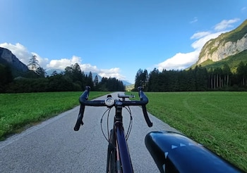 Una de las rutas que ha realizado en bicicleta por el país transalpino. (Cedida a Infobae)