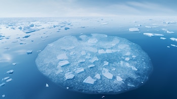 Un iceberg de gran tamaño se desprende del ártico producto de las altas temperaturas registradas en el planeta Tierra (Imagen ilustrativa Infobae)