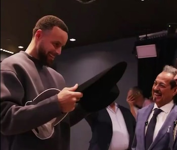 El basquetbolista se mostró muy