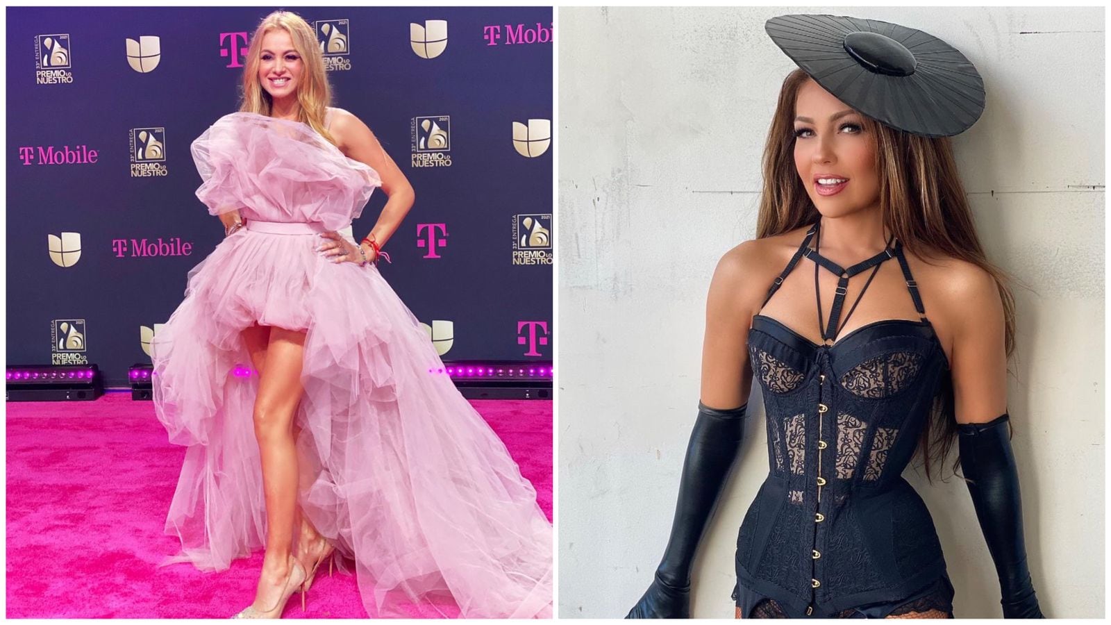 Las cantantes son consideradas como las máximas exponentes pop mexicanas (Fotos: Instagram/@paulinarubio/@thalia)