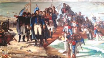 La llegada de San Martín