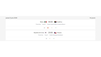 Este 11 de junio habrán dos partidos en la Copa del Mundo 2026.