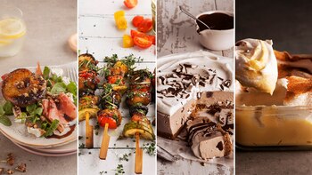 Un menú de cuatro pasos;