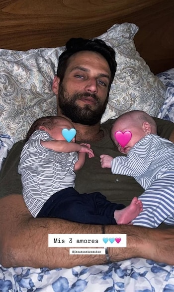Jesús Castro con sus hijos (INSTAGRAM).