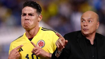 Carlos Antonio Vélez se refirió sobre el futuro de James Rodríguez en la selección Colombia. AFP.