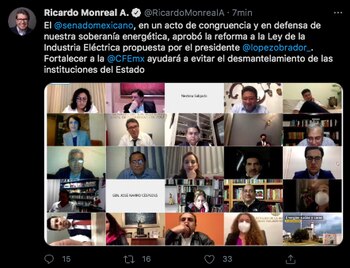 Reacciones aprobación reforma electrica