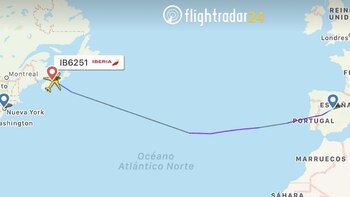 Vuelo desviado de Iberia
