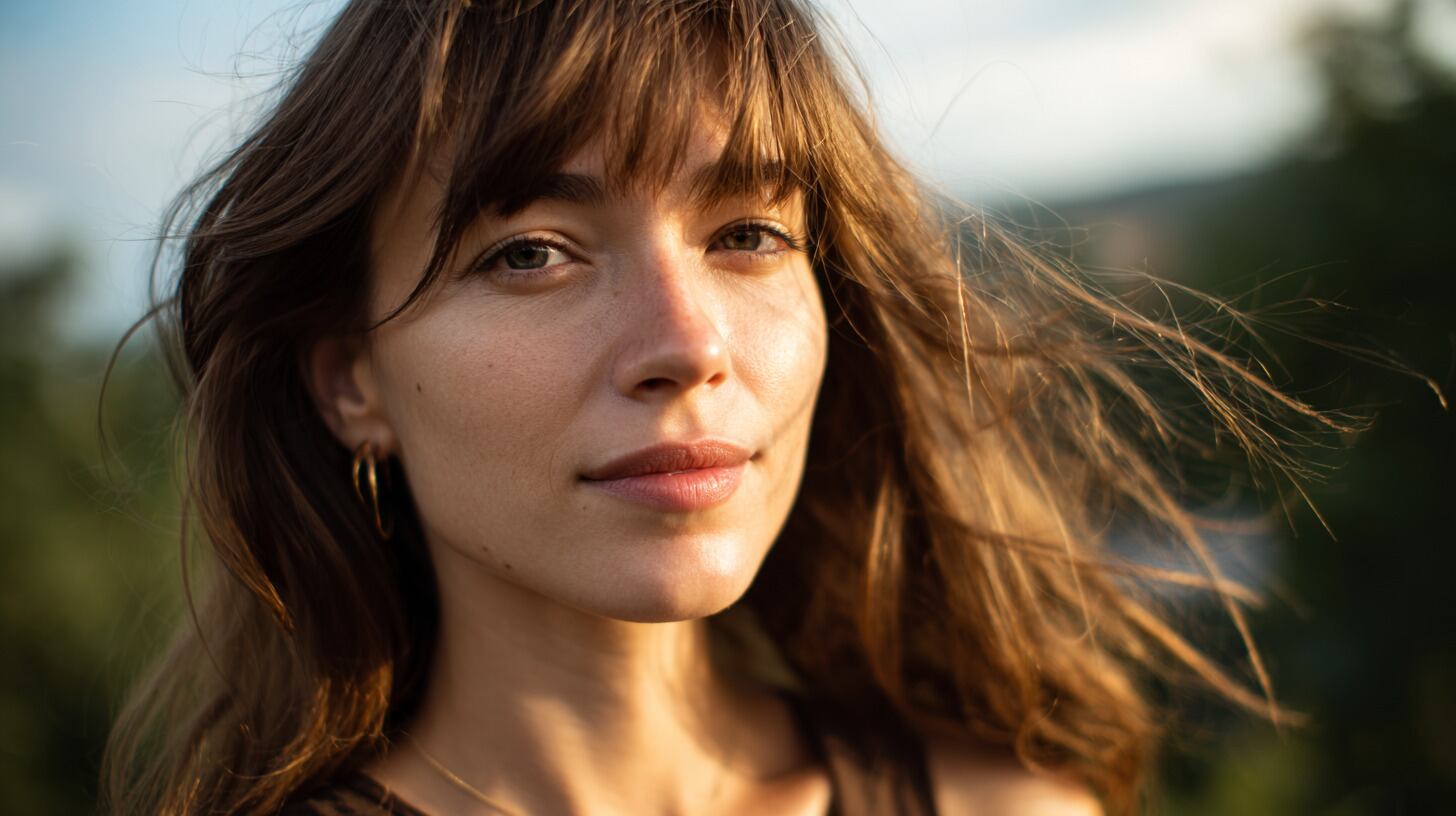 Los flequillos veraniegos se usan largos, abiertos o desfilados (Imagen Ilustrativa Infobae)