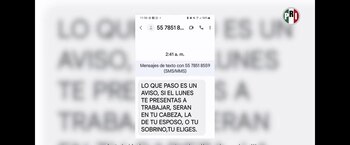 Presuntas amenazas en contra de