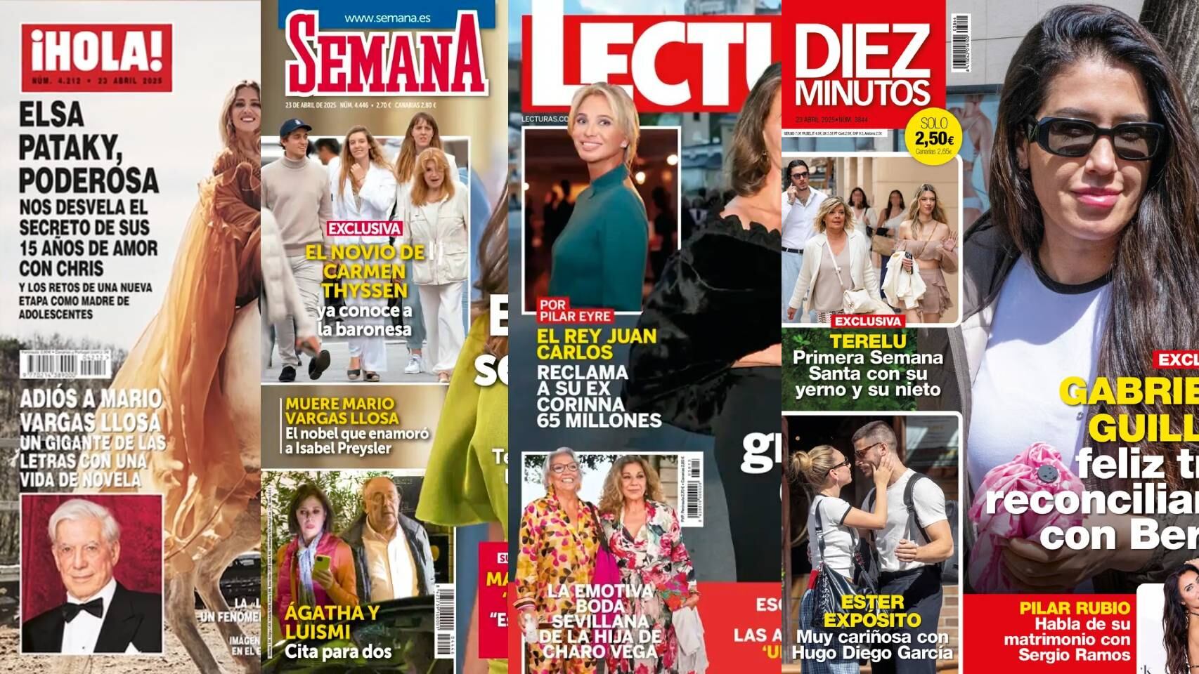 Las revistas del corazón del 16 de abril de 2025.