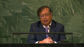 El presidente colombiano, Gustavo Petro