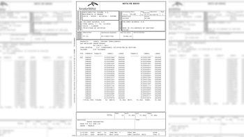 La nota de envío del