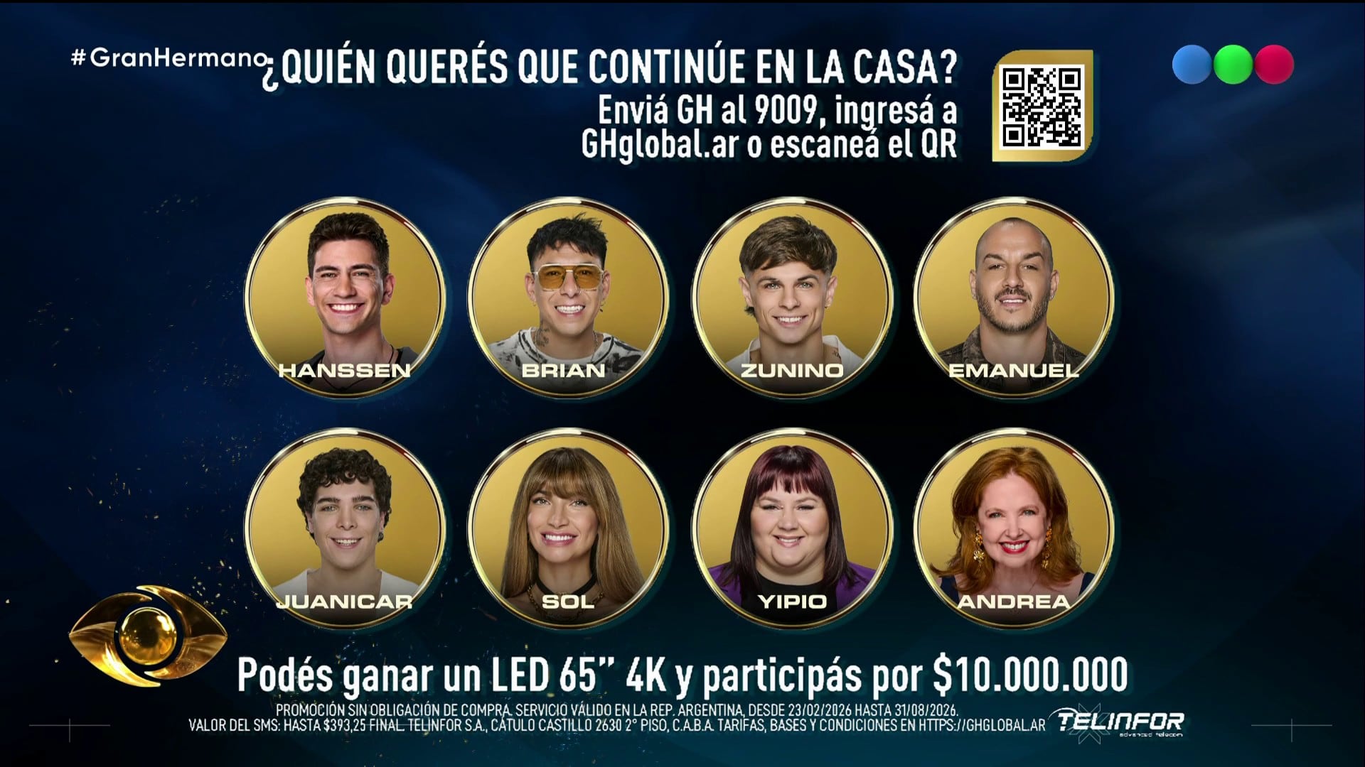La placa definitiva de la semana 15 de Gran Hermano quedó integrada por Brian Sarmiento, Franco Zunino, Emanuel Di Gioia, Juanicar Caruso, Solange Abraham, Yipio Pintos, Andrea del Boca y Matías Hanssen