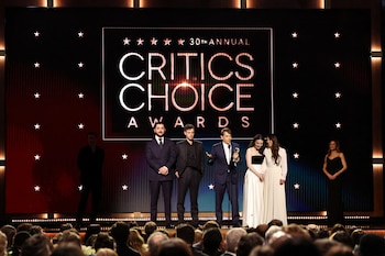 Director Sean Baker accepts the