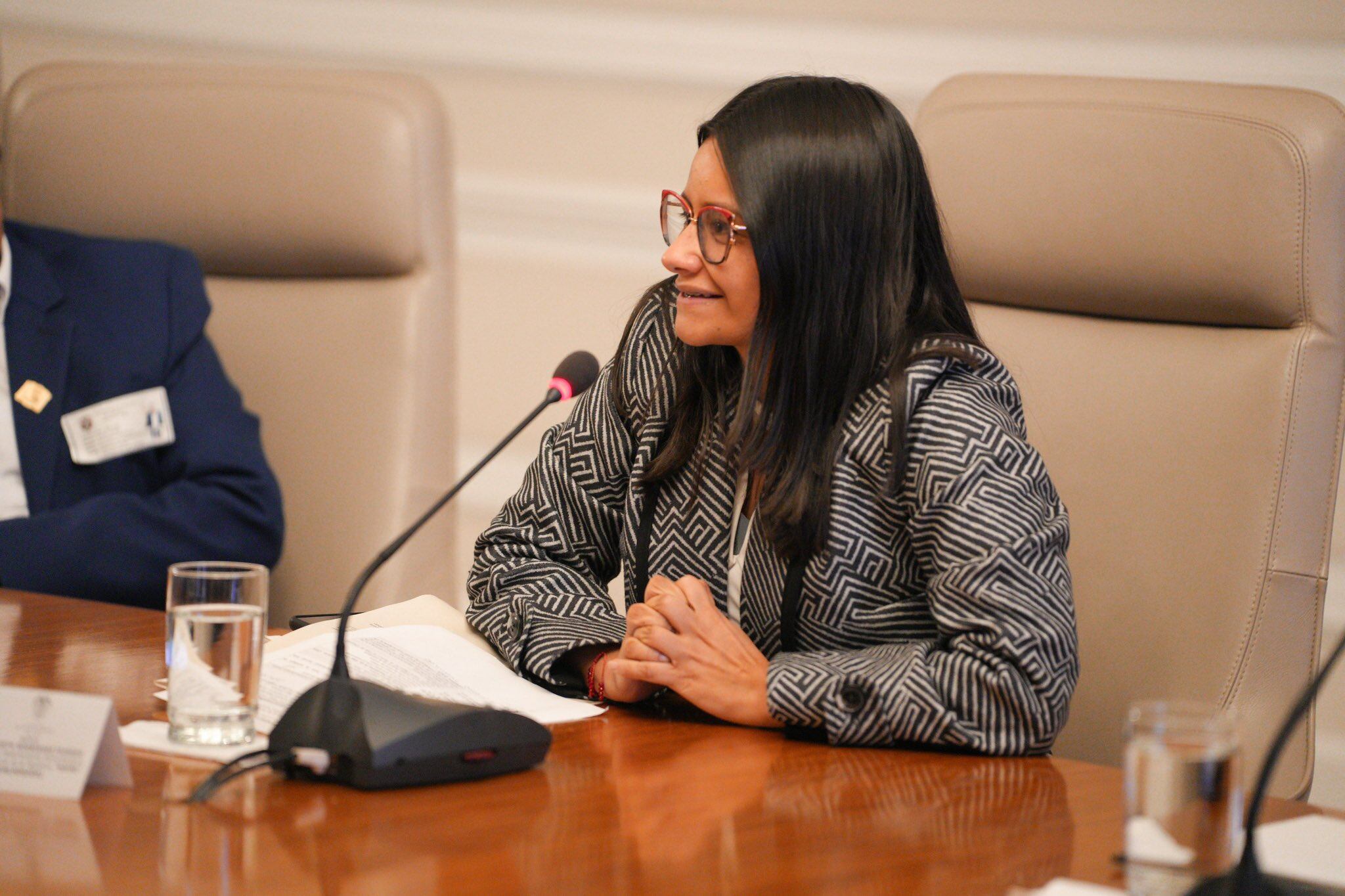 Directora saliente del Dapre, apartada del cargo tras su oposición al nombramiento de José Alexis Mahecha. - crédito @DapreCol/X