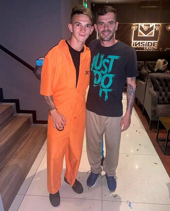 Fernando Gago, sin la máscara