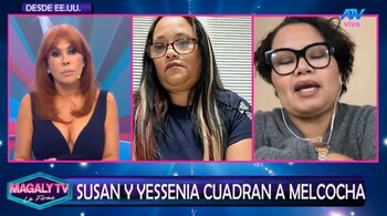 Melcochita explota contra sus hijas EN VIVO y lanza alarmante frase: “¿Quiere que me meta un balazo?”. Captura: Magaly TV La Firme.
