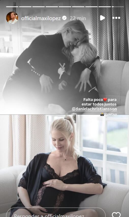 Con un mensaje en español, Maxi le dedicó un tierno posteo a su esposa (Instagram)