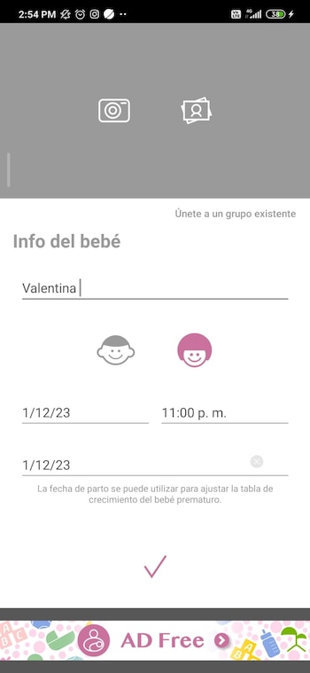 Es opcional agregar fotografías del