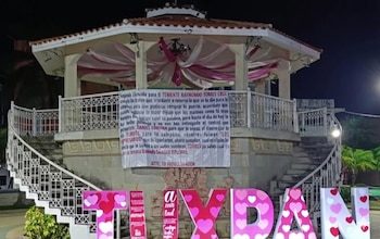 Una de las narcomantas apareció