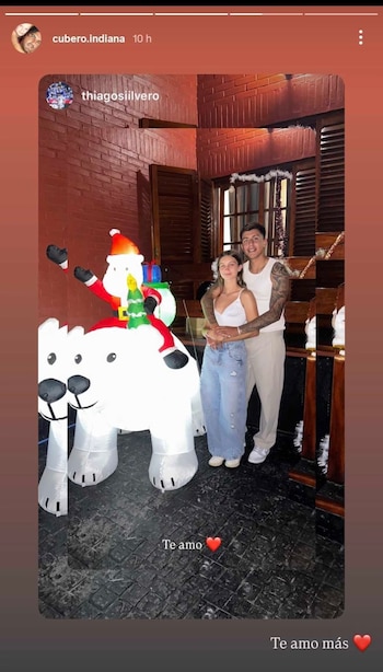 Indiana Cubero junto a su