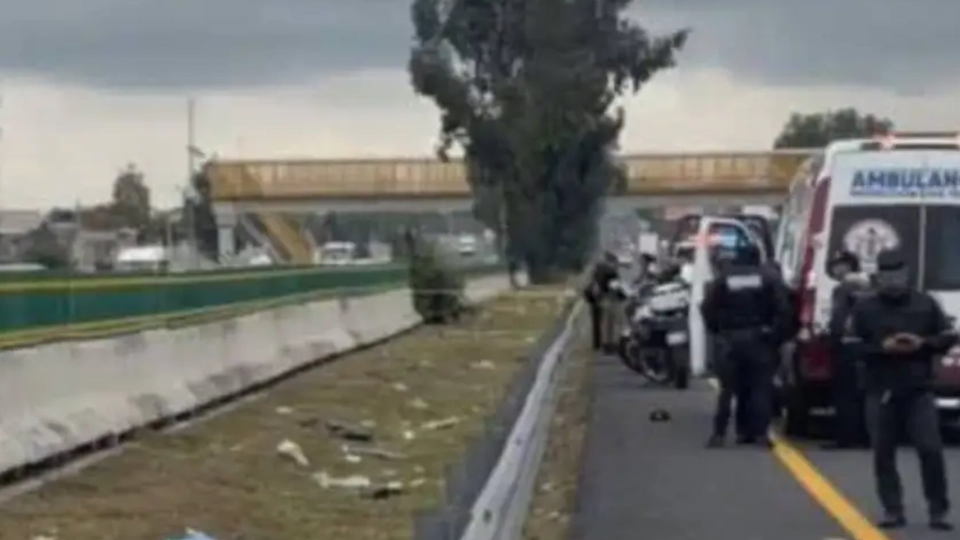 Vecinos alertan hallazgo de restos humanos en la autopista México-Pachuca. Crédito: Especial
