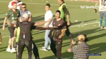 Un hincha del Deportivo Maipú