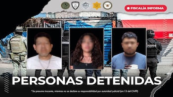 Detienen a tres personas tras