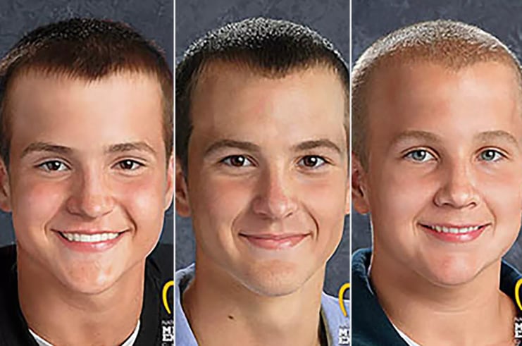 Los tres hermanos habían pasado el Día de Acción de Gracias con su padre en Morenci, Michigan, y debían regresar con su madre, pero nunca volvieron a ser vistos con vida (El Centro Nacional para Niños Desaparecidos y Explotados)