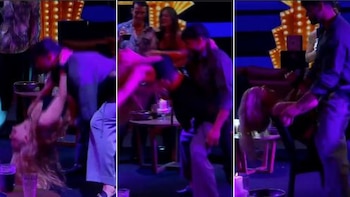El baile sensual de Grecia Colmenares con Fabio Agostini en la fiesta de Gran Hermano: “La única que casi se lo come”
