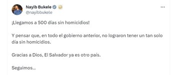 Nayib Bukele celebra los 500
