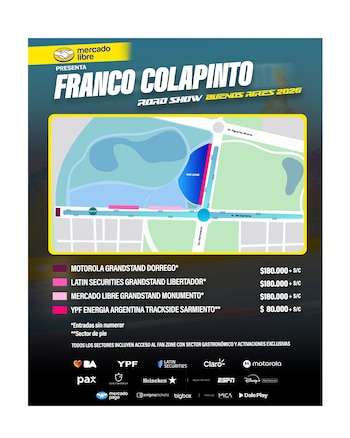 Mapa y precios de Colapinto en Argentina