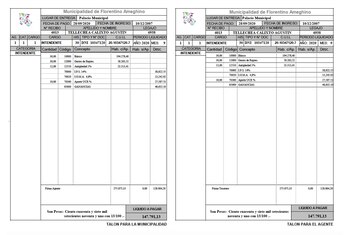 Recibo de sueldo del intendente