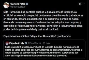 Gustavo Petro - crédito @petrogustavo/X
