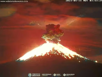 caida ceniza popocatepetl